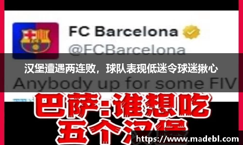 汉堡遭遇两连败，球队表现低迷令球迷揪心